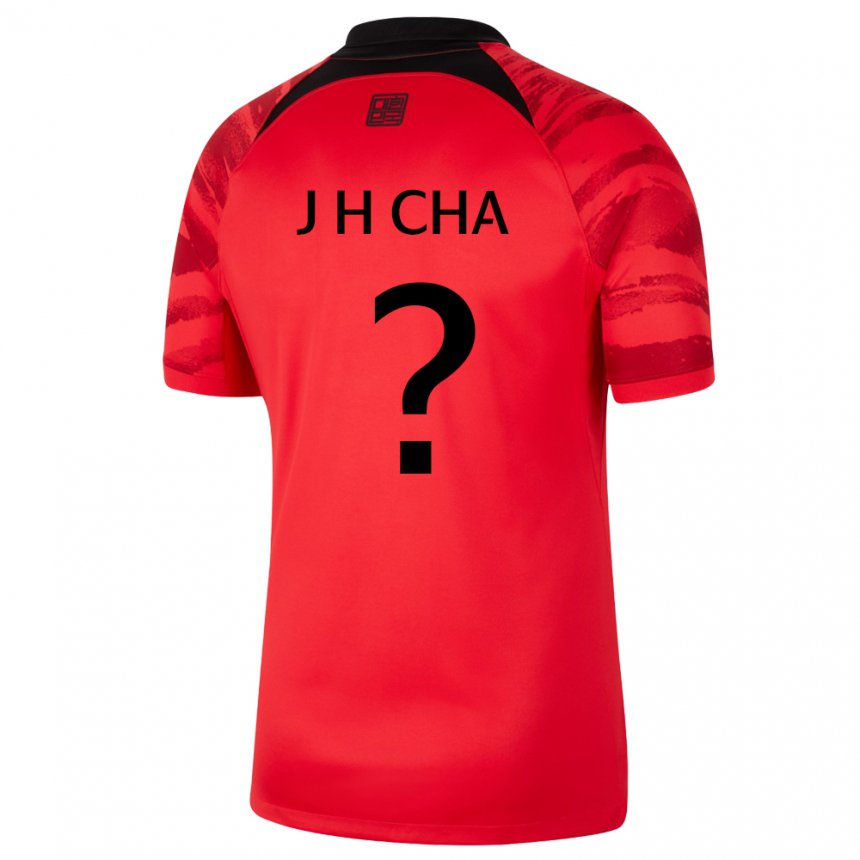 Hombre Camiseta Corea Del Sur Cha Je Hoon #0 Negro Rojo 1ª Equipación 22-24 La Camisa Perú