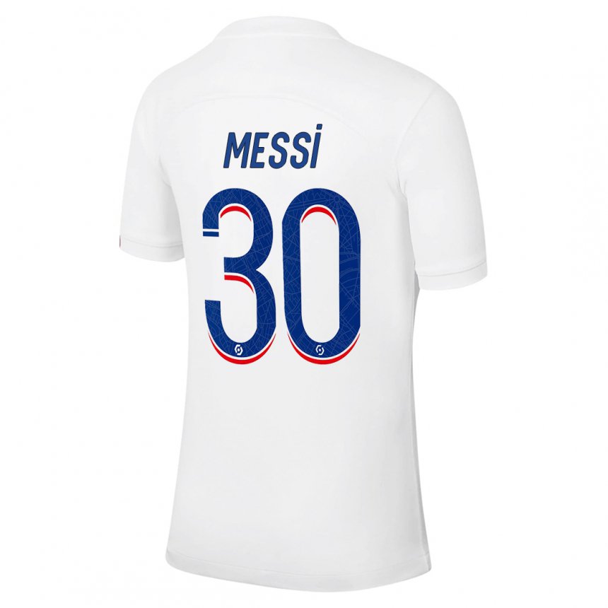 Niño Camiseta Lionel Messi #30 Azul Blanco Equipación Tercera 2022/23 La  Camisa Perú
