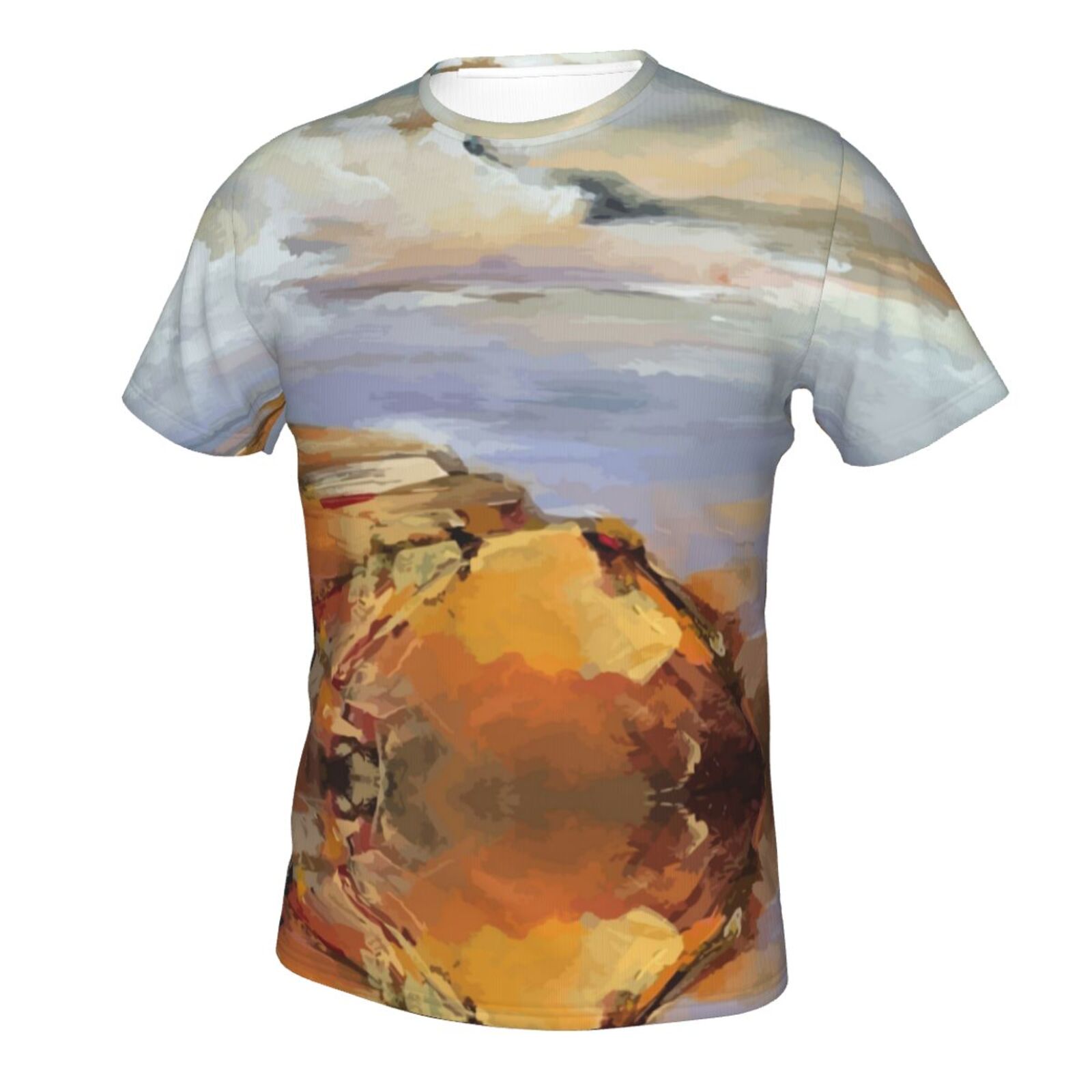 Camiseta Perú Clásica Elementos De Pintura De Yellow Rocks